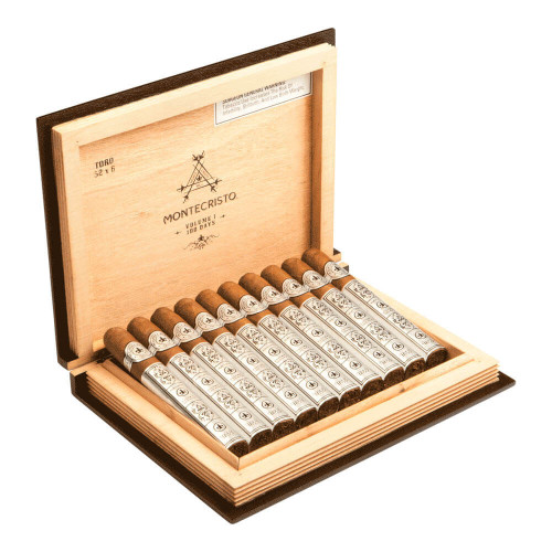 Montecristo Volume 1: 100 Days Toro Cigars - 6 x 52 (Box of 10) Open