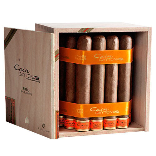 Oliva Cain Daytona No. 4 Cigars - 4.5 x 43 (Box of 24) Open