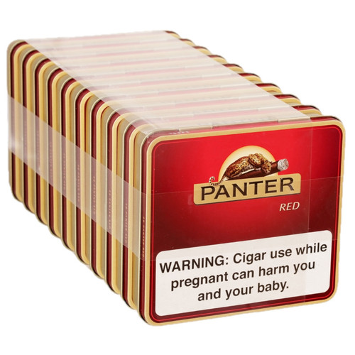 Panter Red Cigars - 3.5 x 20 (10 Tins of 20 (200 total)) *Box