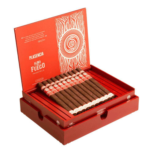 Plasencia Alma Del Fuego Flama Panatela Cigars - 6.5 x 38 (Box of 10)