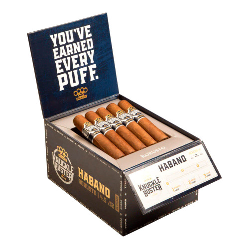 Punch Knuckle Buster Robusto Cigars - 4.5 x 52 (Box of 25) Open