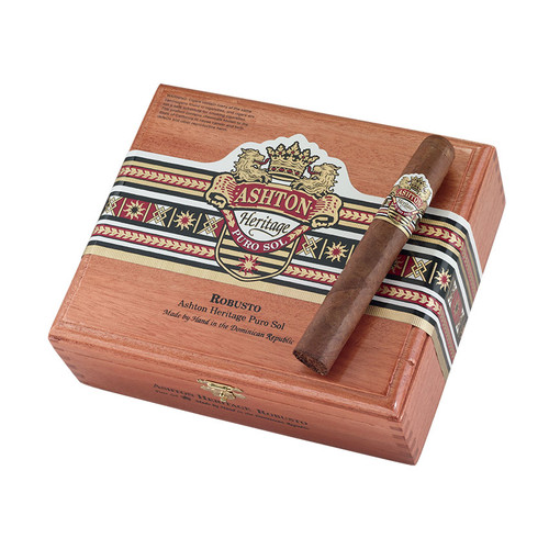 Ashton Heritage Puro Sol Robusto Cigars - 5.5 x 50 (Box of 25) *Box