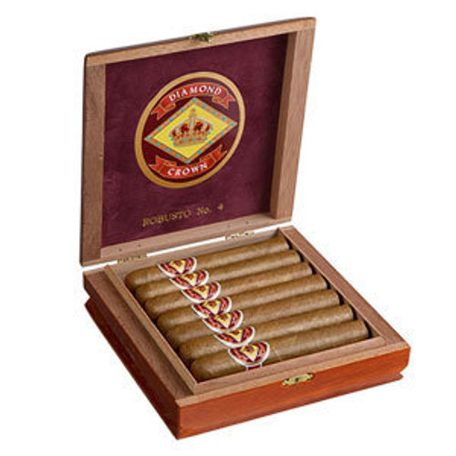 Diamond Crown Figurado No. 6 Maduro Cigars - 6 x 64 (Box of 15) Open