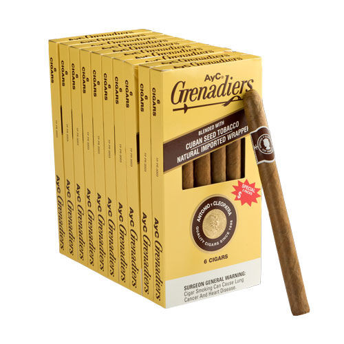 Antonio y Cleopatra Grenadiers Cigars - 6.25 x 33 (10 Packs of 6 (60 total)) *Box