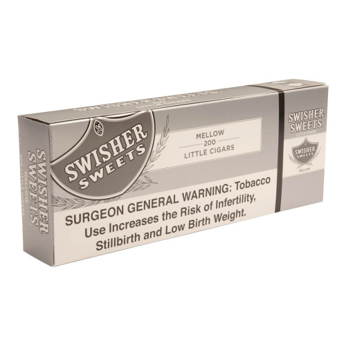 Swisher Sweets Filtered Cigars Silver - 3.75 x 24 (10 Packs of 20 (200 total)) *Box