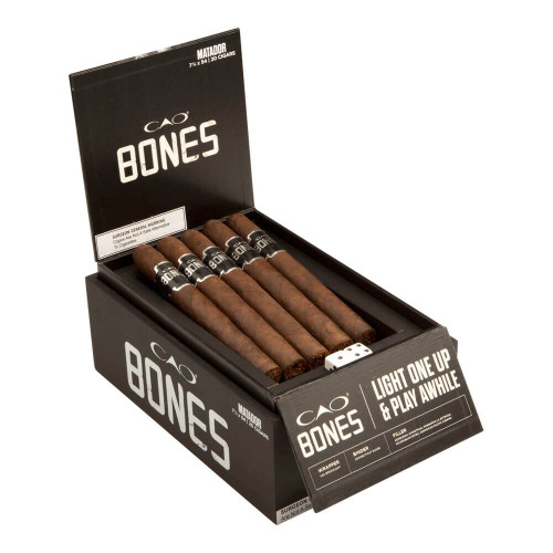 CAO Bones Matador Churchill Cigars - 7.25 x 54 (Box of 20) Open