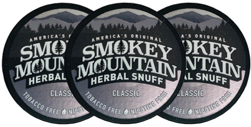Smokey Mountain Classic Herbal Snuff 3 Cans