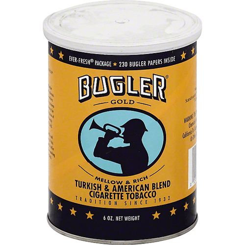 Bugler Gold Premium Tobacco - 6 Oz Can
