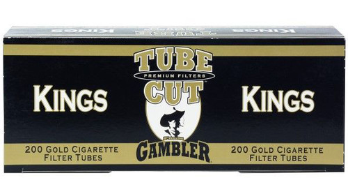 Gambler Tube Cut Tubes Gold Kings - 200 Count