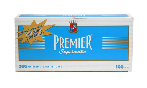 Premier Tubes Blue 100MM Roll Your Own Box - 200 Count