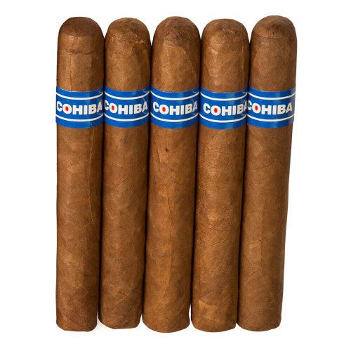 Cohiba Blue Robusto Cigars - 5.5 x 50 (Pack of 5) *Box