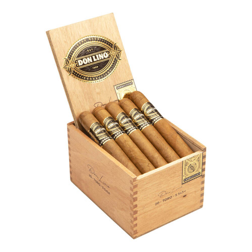 Don Lino Connecticut Toro Cigars - 5.5 x 54 (Box of 20) Open