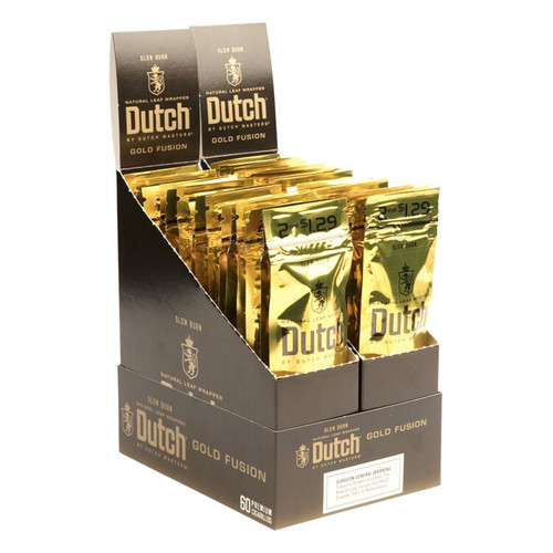Dutch Masters Cigarillos Gold Fusion Cigars - 4.5 x 28 (30 Packs of 2 (60 total)) *Box