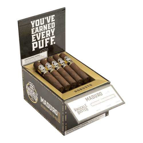 Punch Knuckle Buster Robusto Maduro Cigars - 4.5 x 52 (Box of 25) Open