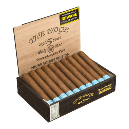 Rocky Patel The Edge Habano Gran Robusto Cigars - 5.5 x 54 (Box of 20) Open