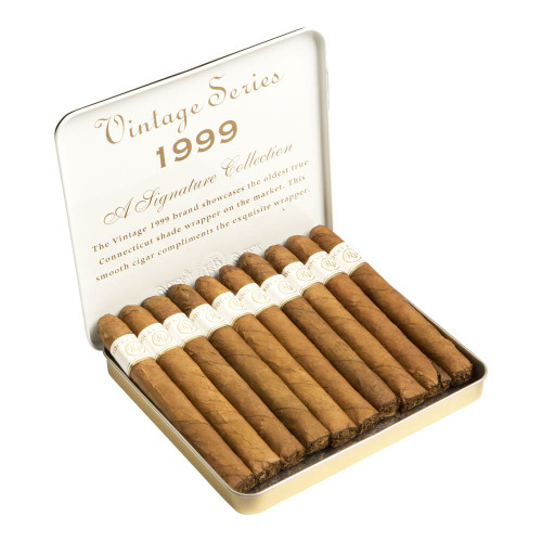 Rocky Patel Vintage 1999 Mini Cigars - 4.25 x 32 (10 Tins of 10 (100 Total)) Open