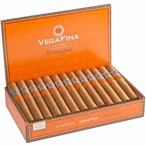 VegaFina Nicaragua Gran Toro Cigars - 6 x 52 (Box of 25) Open