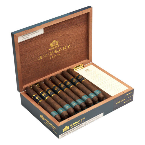 Macanudo Emissary Espana Perfecto Cigars - 6.5 x 54 (Box of 16) Open