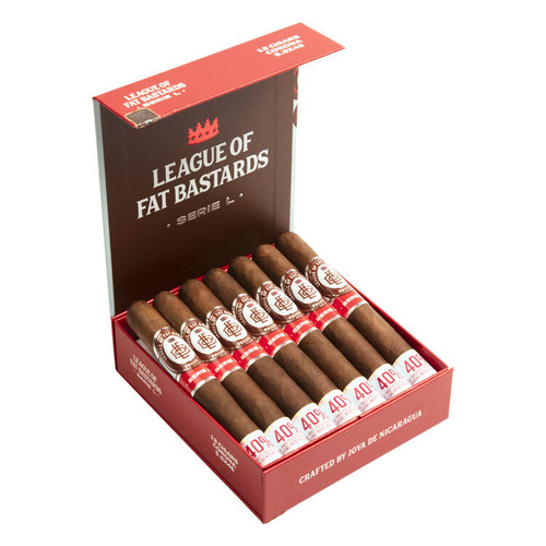 League of Fat Bastards Serie L Corona Cigars - 5.5 x 46 (Box of 13) Open