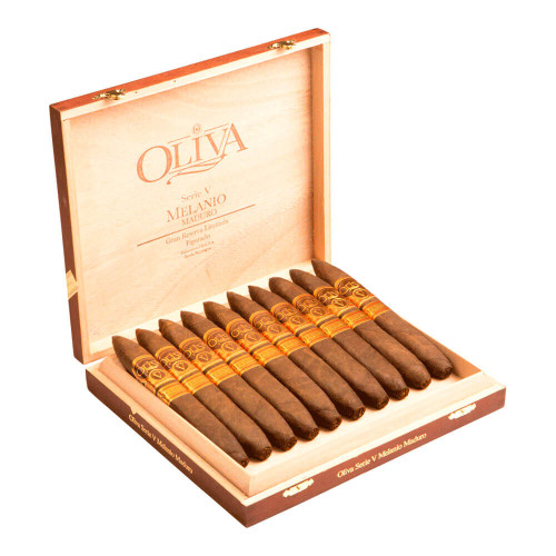 Oliva Serie V Melanio Maduro Limited Edition Figurado Cigars - 6.50 x 52 (Box of 10) *Open