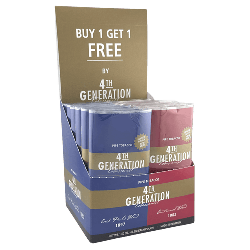 4th Generation Pouch Display Unit B6G6F Pipe Tobacco | 12 packs (18oz) * Main Image