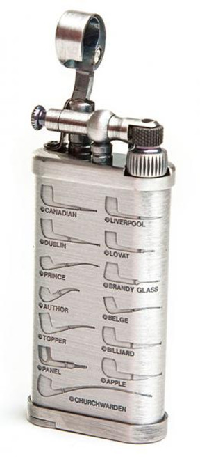 IM Corona Old Boy Silver Pipe Shape Pipe Lighter IM Corona Old Boy Silver Pipe Shape Pipe Lighter