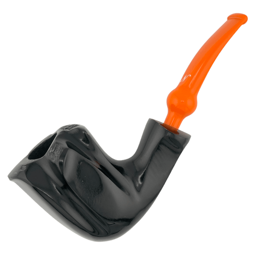 Nording Tobacco Smoking Pipe Black/Orange Smooth FH * Main Image