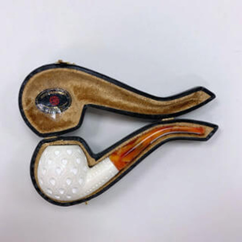 Servi Meerschaum Tobacco Smoking Pipe 200 Apple Bent Lattice * Main Image