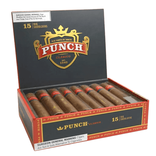 Punch Clasico Big Shoulders Cigars - 6 x 66 (Box of 15)