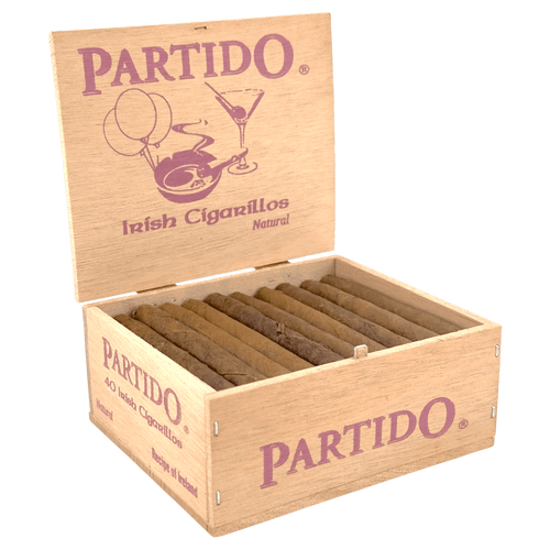 Partido Irish Cigarillos Irish Whiskey Cigars - 3.12 x 22 (Box of 40)