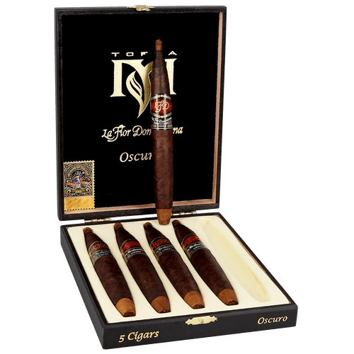 La Flor Dominicana Ligero Cabinet TCFKA-M Oscuro Cigars - 7 x 55 (Box of 5)