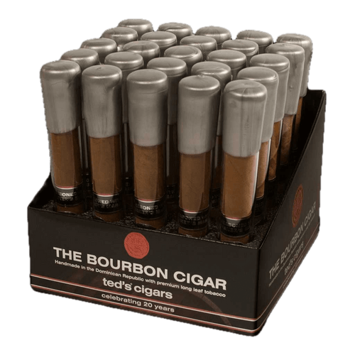 Ted's Seasoned With Makers Mark Bourbon Whisky 650 10th Anniversary Cigars - 6 x 50 (Box of 25)