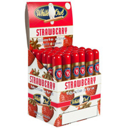 White Owl Blunts Xtra Strawberry Tube Cigars (Upright box of 30) - Natural
