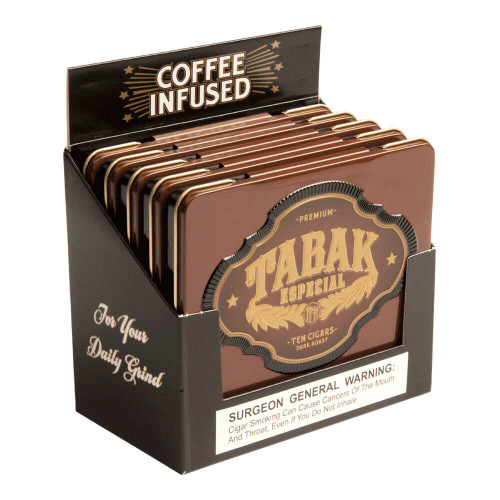 Tabak Especial by Drew Estate Dark Roast Cafecita Cigars - 4 x 32 (5 Tins of 10) *Box