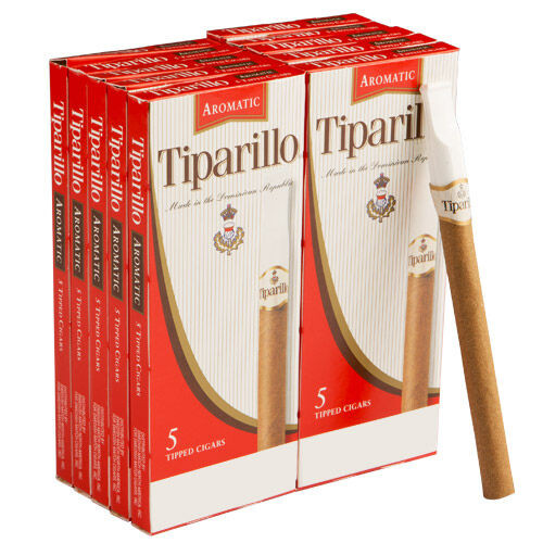 Tiparillo Aromatic Cigars (10 Packs Of 5) - Natural