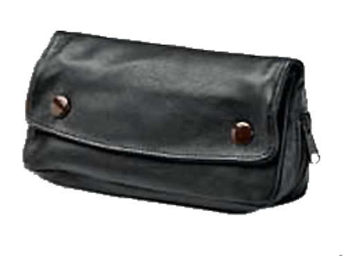 Brown Leather Snap Combo Pouch 1