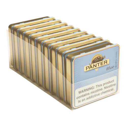Panter Blue Cigars - 3 x 21 (10 Tins of 20 (200 total)) *Box Panter Blue Cigars - 3 x 21 (10 Tins of 20 (200 total)) *Box