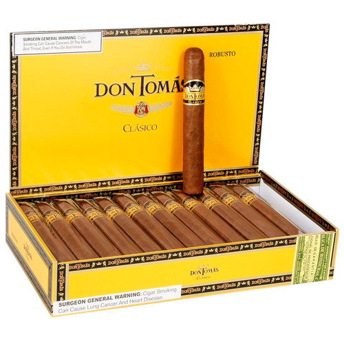 Don Tomas Clasico Robusto Cigars - 5.5 x 50 (Box of 25) Open