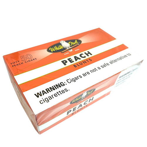 White Owl Sports Blunt Peach Cigars - 4.75 x 42 (Box of 50) *Box