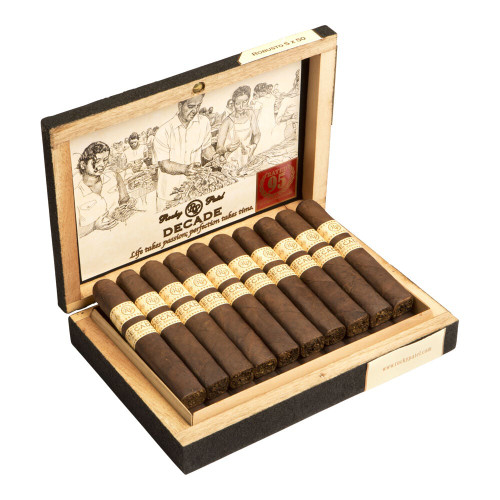 Rocky Patel Decade Robusto Cigars - 5 x 50 (Box of 20) Open