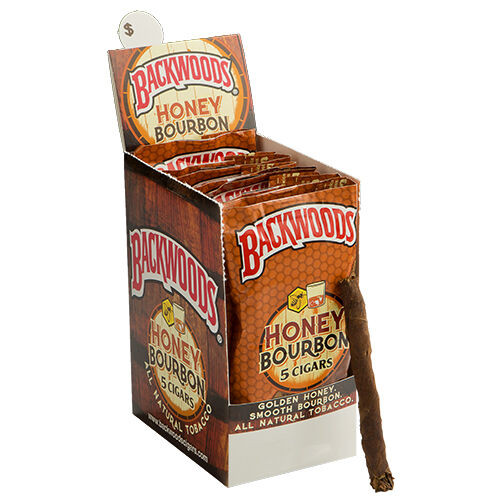 Backwoods Honey Bourbon Cigars (8 Packs of 5) - Natural