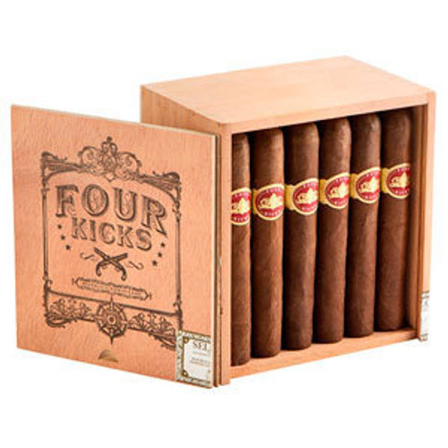Four Kicks Corona Gorda Cigars - 5.62 x 46 (Box of 24) Open