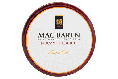 Mac Baren Navy Flake Pipe Tobacco 3.5oz Tin *Tin