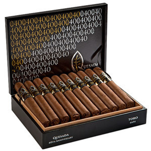 Quesada 40th Anniversary Toro Real Cigars - 6 x 65 (Box of 20) *Box