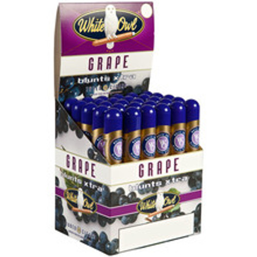 White Owl Blunts Xtra Grape Tube Cigars - 5.31 x 40 (Upright Box of 30) *Box