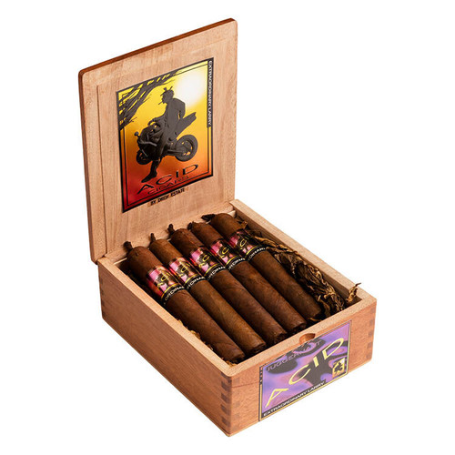 Acid Purple Extra Ordinary Larry Cigars - 6 x 60 (Box of 10) Open