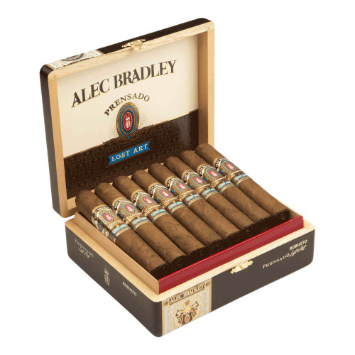 Alec Bradley Prensado Lost Art Robusto Cigars - 5 x 52 (Box of 24) Open