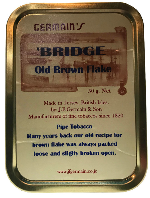 Germain's Bridge Old Brown Flake Pipe Tobacco | 1.75 OZ TIN
