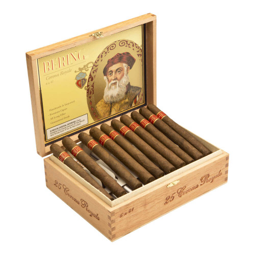 Bering Corona Royale Cigars - 6 x 41 (Box of 25) Open