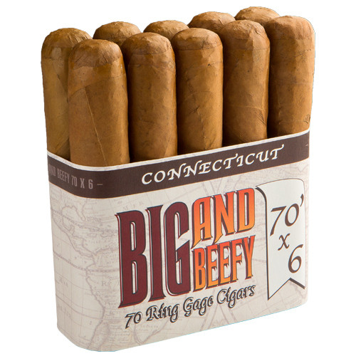 Big and Beefy Connecticut No. 670 Cigars - 6 x 70 (Bundle of 10) *Box